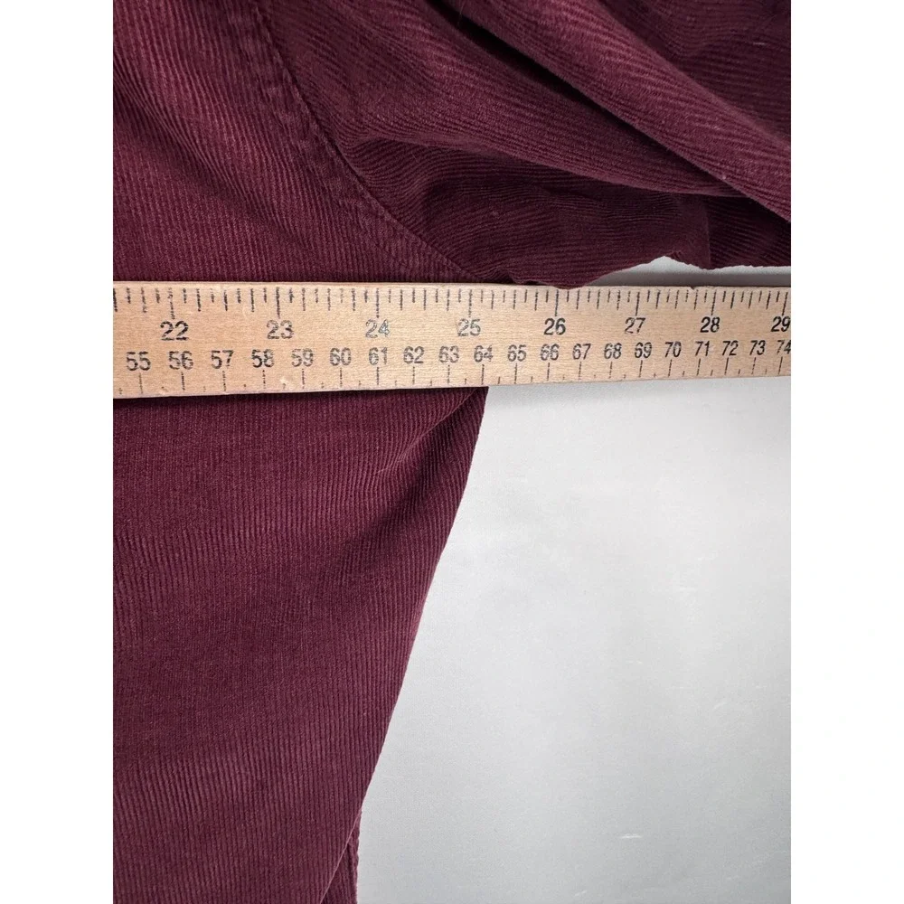 Banana Republic Burgundy Corduroy Long Sleeve Button shirt sz‎ XL preppy